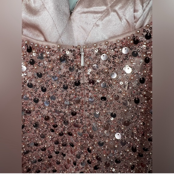 GB Social - Social Beaded Sequin Mesh Mini Party Dress - Size 1 - Picture 10 of 13